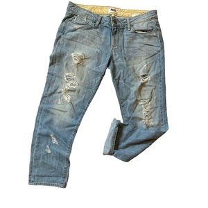 Paige Jeans Jimmy Jimmy Crop Distressed